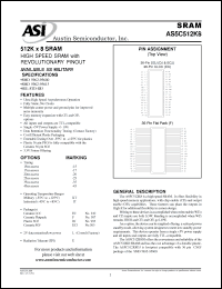 Click here to download AS5C512K8EC-15L/883C Datasheet