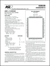 Click here to download AS5SS256K18DQ-8/XT Datasheet