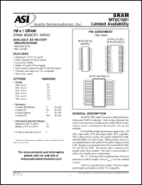Click here to download MT5C1001F-70L/883C Datasheet