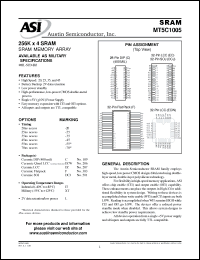 Click here to download MT5C1005F-20L/883C Datasheet