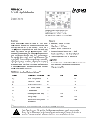 Click here to download AMMC-5620-W10 Datasheet