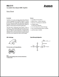 Click here to download MSA-2111-TR2G Datasheet
