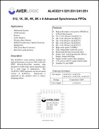 Click here to download AL4CE231 Datasheet