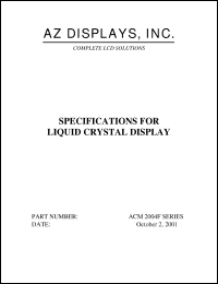 Click here to download ACM2004F-RLGW-T Datasheet