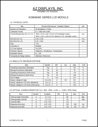 Click here to download ACM4004D Datasheet