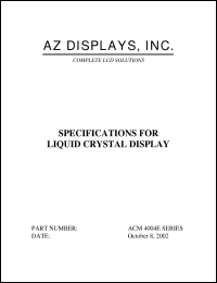 Click here to download ACM4004E Datasheet