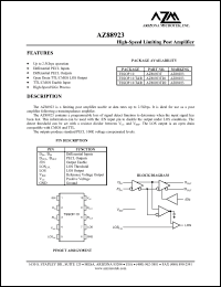 Click here to download AZ88923TR1 Datasheet