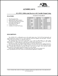 Click here to download AZ100EL16VSTR1 Datasheet