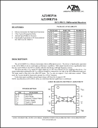 Click here to download AZ100EP16DR2 Datasheet