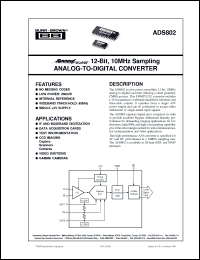 Click here to download ADS802E/1K Datasheet