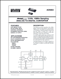 Click here to download ADS802U Datasheet