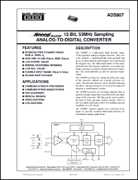 Click here to download ADS807E Datasheet