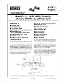 Click here to download ADS822E Datasheet