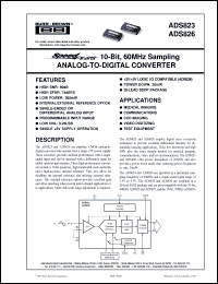 Click here to download ADS826E Datasheet