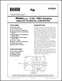 Click here to download ADS828E Datasheet