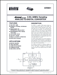 Click here to download ADS831E/2K5 Datasheet