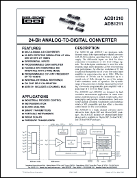 Click here to download ADS1210 Datasheet