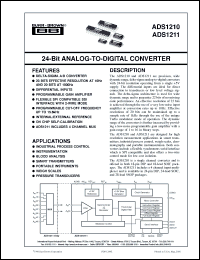 Click here to download ADS1211U/1K Datasheet