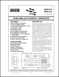 Click here to download ADS1213E Datasheet