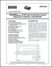 Click here to download ADS1250U/1K Datasheet