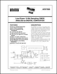 Click here to download ADS7806UB Datasheet