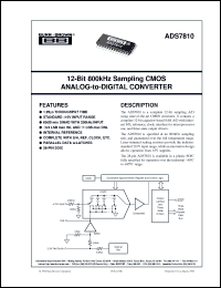 Click here to download ADS7810UB/1K Datasheet