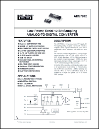 Click here to download ADS7812UB/1K Datasheet
