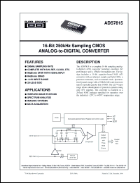 Click here to download ADS7815 Datasheet
