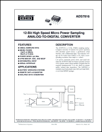 Click here to download ADS7816PC Datasheet