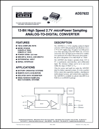 Click here to download ADS7822PC Datasheet