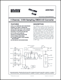 Click here to download ADS7824UB/1K Datasheet