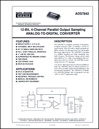 Click here to download ADS7842EB/1K Datasheet