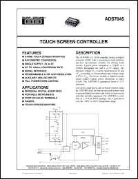 Click here to download ADS7845 Datasheet