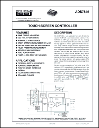 Click here to download ADS7846E Datasheet