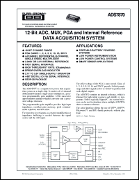 Click here to download ADS7870EA/1K Datasheet