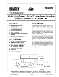 Click here to download ADS8320E/250 Datasheet