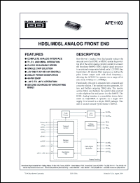 Click here to download AFE1103E Datasheet