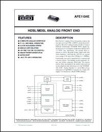 Click here to download AFE1104E/1K Datasheet