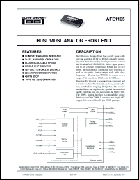 Click here to download AFE1105E/1K Datasheet