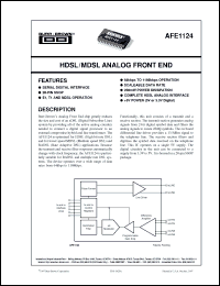 Click here to download AFE1124E/1K Datasheet