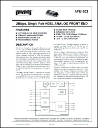Click here to download AFE1203E Datasheet