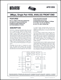 Click here to download AFE1205E Datasheet