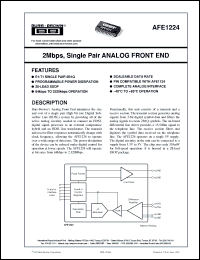 Click here to download AFE1224 Datasheet