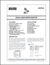 Click here to download BUF634T Datasheet