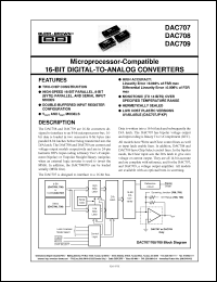 Click here to download DAC709KH Datasheet