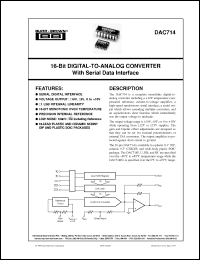 Click here to download DAC714HL Datasheet