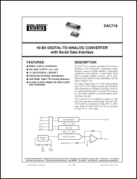 Click here to download DAC716 Datasheet