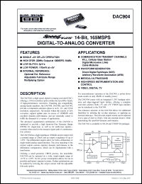 Click here to download DAC904U Datasheet