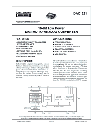Click here to download DAC1221 Datasheet