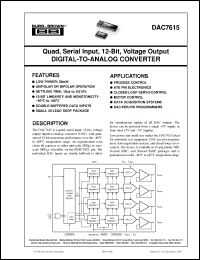 Click here to download DAC7615EB Datasheet